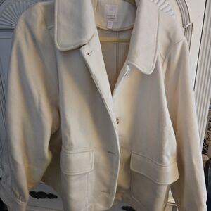 LC Lauren Conrad Cream Women's Blazer